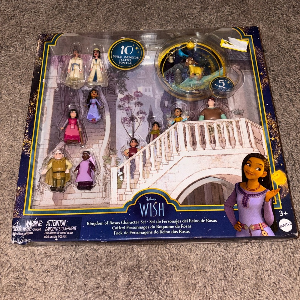 Disney Wish Character Set with Purple and Pink Outfits
